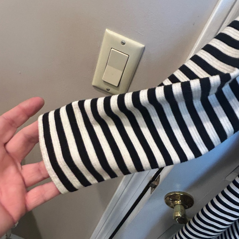 Old Navy bundle Striped Black and White & Denim Dresses size Large - Picture 5 of 11